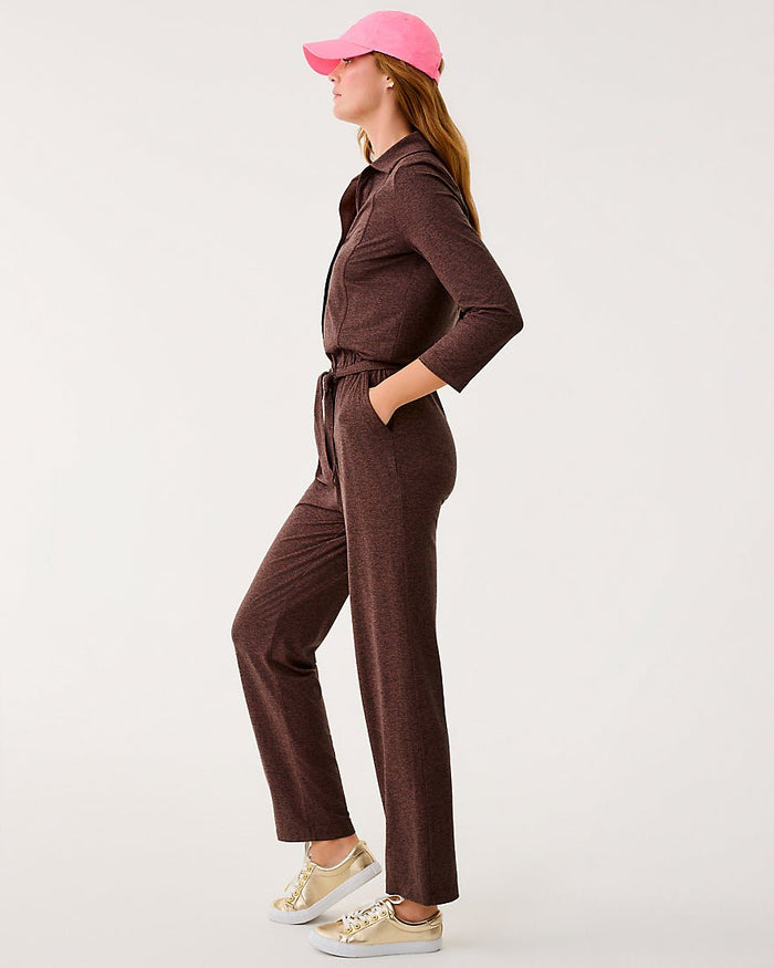 Lilly Pulitzer - Cecilia Jumpsuit Upf 50 Plus - French Roast X Noir Heather