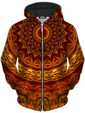 Chain Reaction Unisex Zip-Up Hoodie Sartoris Art Epic Hoodie