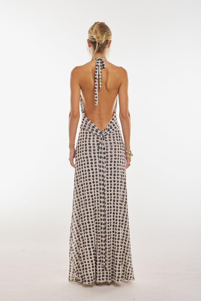 This is an image of Chelsea Maxi Dress in Eclipse - RESA featuring a model wearing the dress