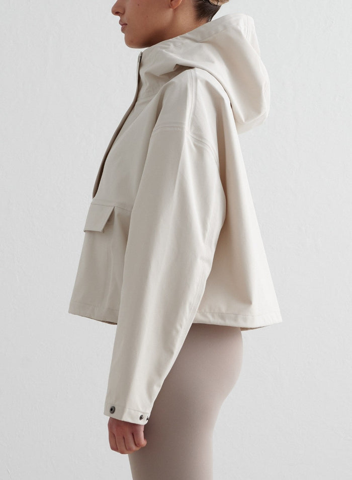 Clay Cropped Waterproof Anorak