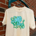 Collegetown Bagels Short Sleeve Cream Octopus Tee
