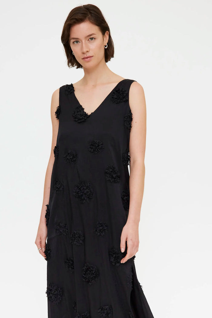Compania Fantastica Floral Dress in Black