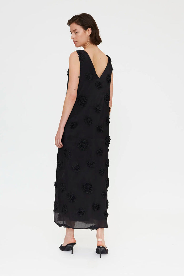Compania Fantastica Floral Dress in Black