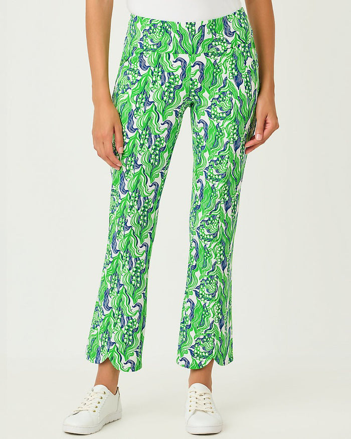 Lilly Pulitzer - Corso Scallop Kick Flare Pant Upf 50 Plus - Starlight Navy
