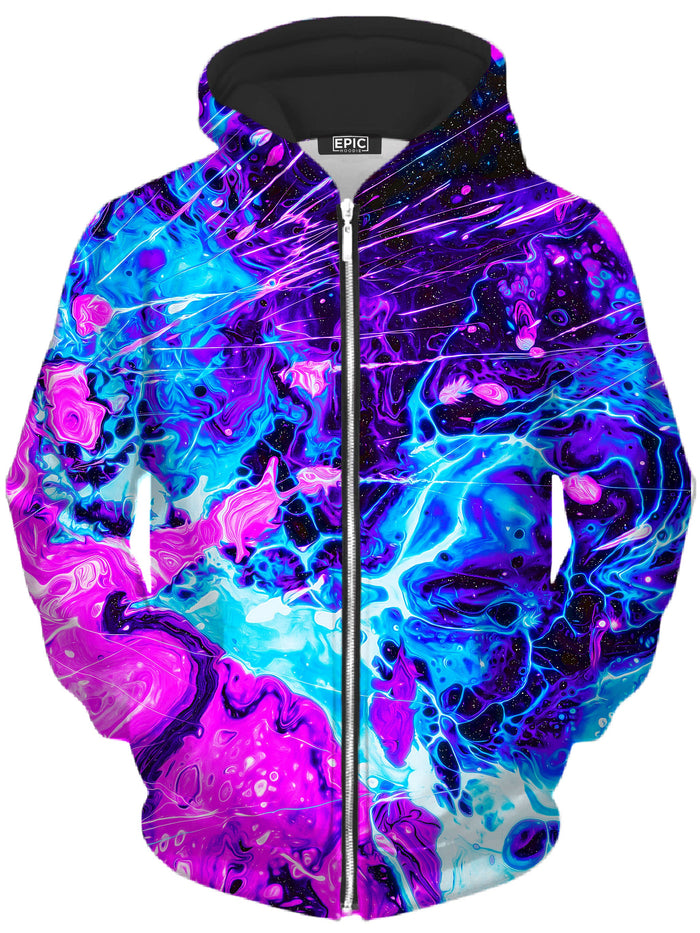Cosmic Burst Unisex Zip-Up Hoodie Noctum X Truth Epic Hoodie