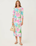 Lilly Pulitzer - Deena Upf 50 Plus Dress - Resort White Oversized Viney Liney