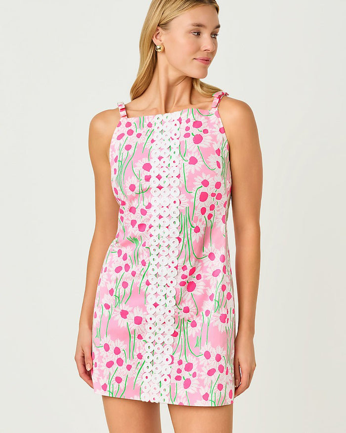 Lilly Pulitzer - Delores Sleeveless Romper - Conch Shell Pink Sunny Daisies