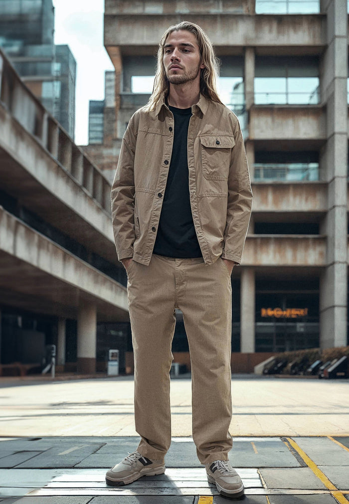 Fat Moose DERECK CANVAS PANTS Bukser Dark Khaki