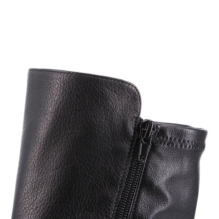 Django & Juliette FOXX Tall Boot in Black Leather - Crush Marketplace
