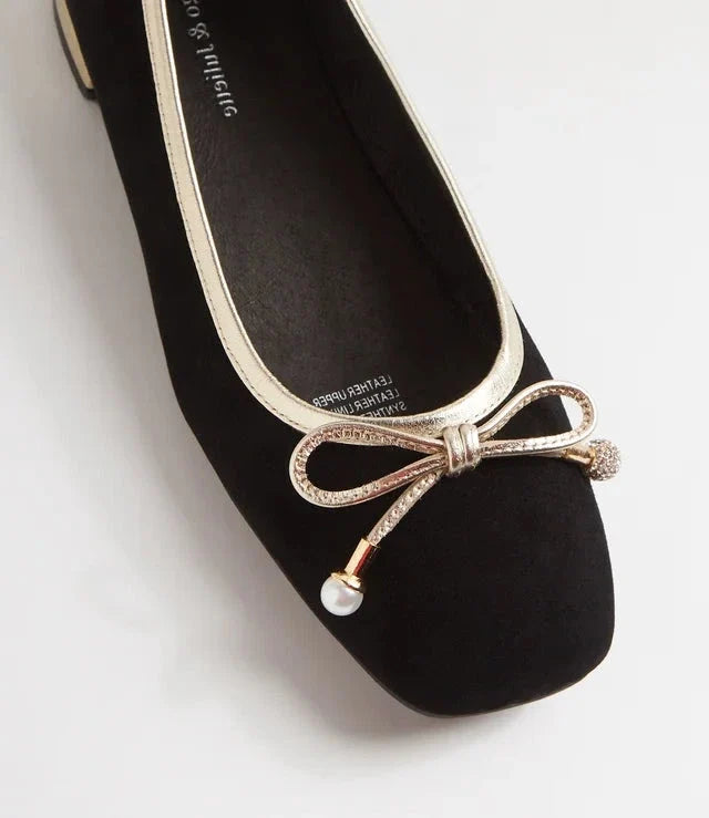 Django & Juliette FOYARS Ballet Flat in Black Suede - Crush Marketplace
