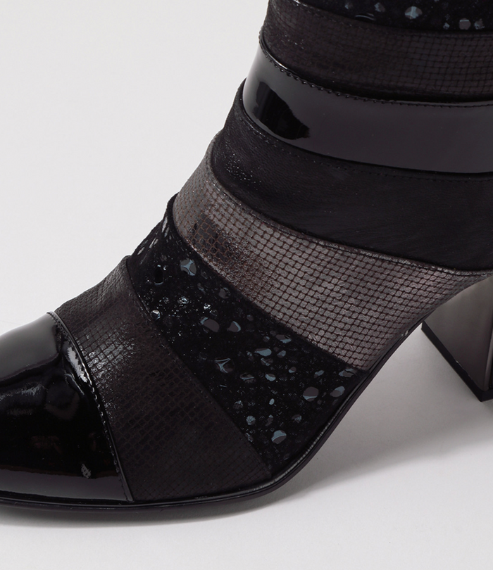 Django & Juliette KITCH Heeled Boot in Black - Crush Marketplace