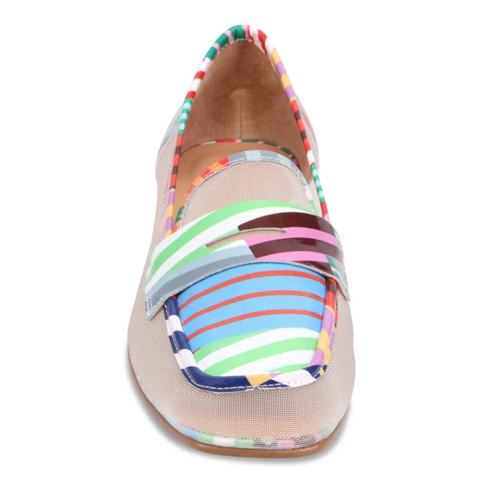 Django & Juliette PRIYAS Loafer in White Multi Stripe - Crush Marketplace