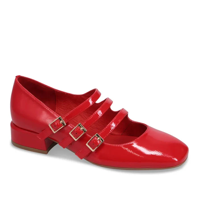 Django & Juliette VALVER Mary Jane in Red Patent Leather - Crush Marketplace