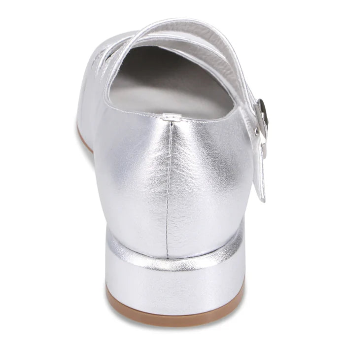 Django & Juliette VALVER Mary Jane in Silver Leather - Crush Marketplace