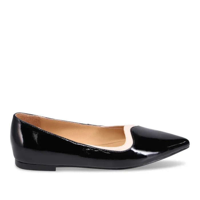 Django & Juliette YIBBIE Flat in Black Patent - Crush Marketplace