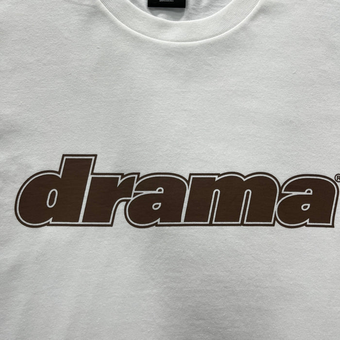 Drama Call Classic Tee White/Brown