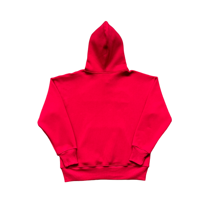 Drama Call Foam Hoodie Red/White