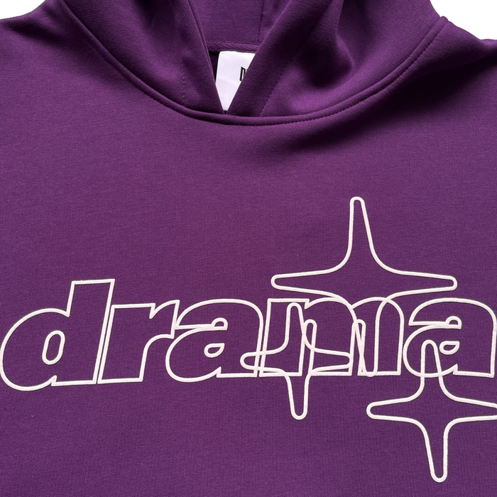 Drama Call Stars Hoodie Purple/White