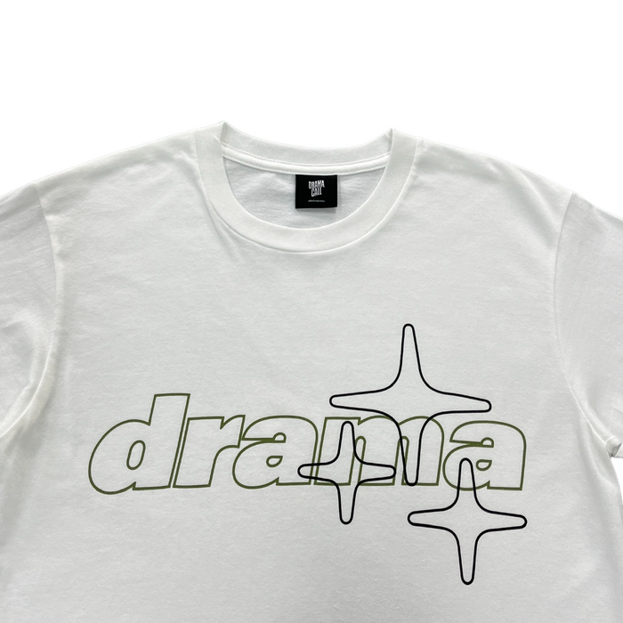 Drama Call Stars Tee White/Green
