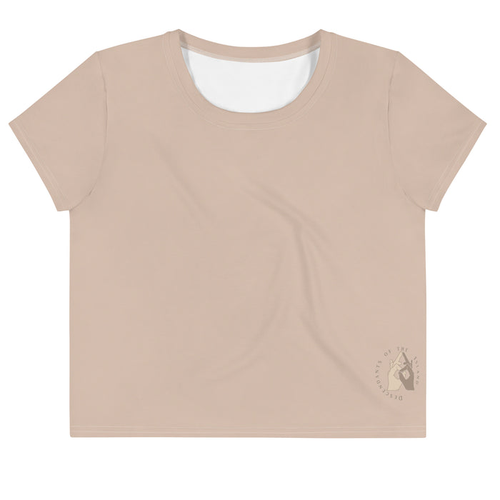 DTI Champagne Print Crop Tee