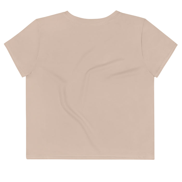 DTI Champagne Print Crop Tee