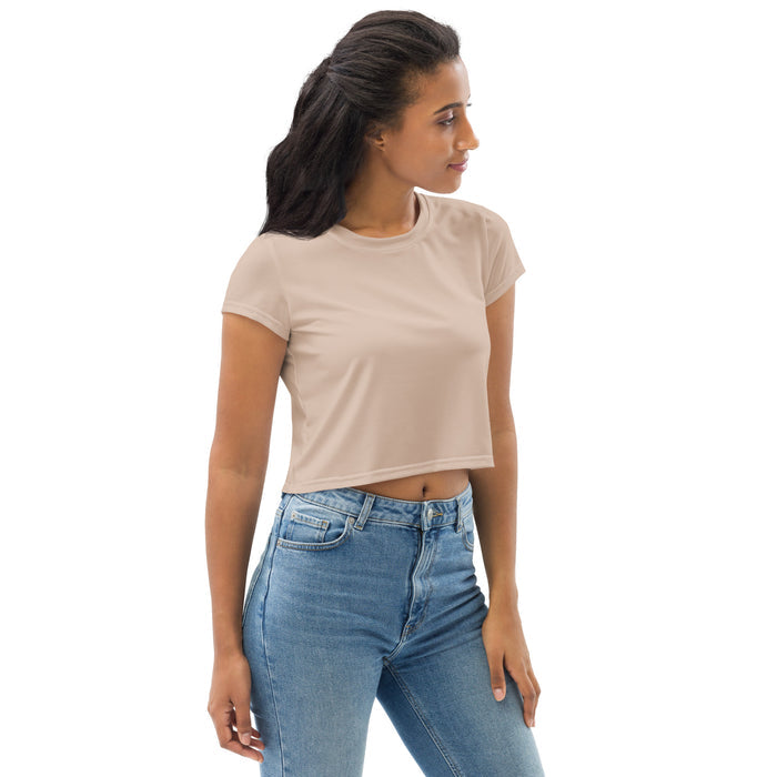 DTI Champagne Print Crop Tee