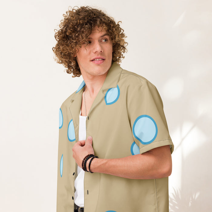DTI Retro Island Dot Pop Unisex button shirt