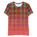 DTI Tartan Coral Men's Athletic T-shirt
