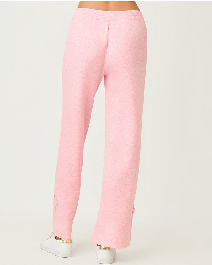 Lilly Pulitzer - Dylana Bow Track Pant Upf 50 Plus - Heathered Conch Shell Pink