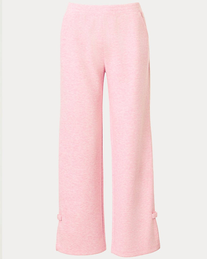Lilly Pulitzer - Dylana Bow Track Pant Upf 50 Plus - Heathered Conch Shell Pink