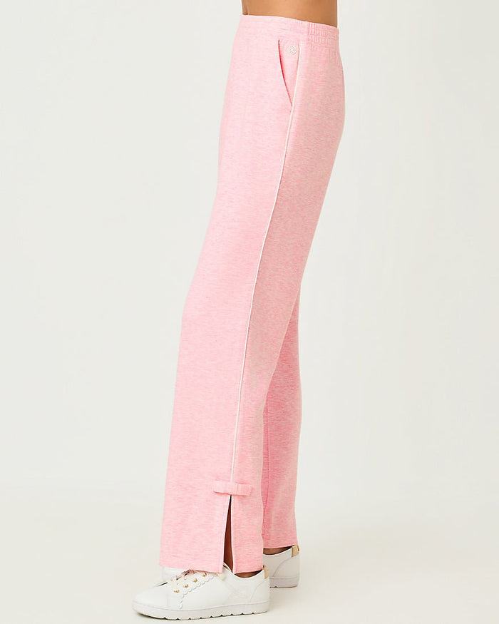 Lilly Pulitzer - Dylana Bow Track Pant Upf 50 Plus - Heathered Conch Shell Pink