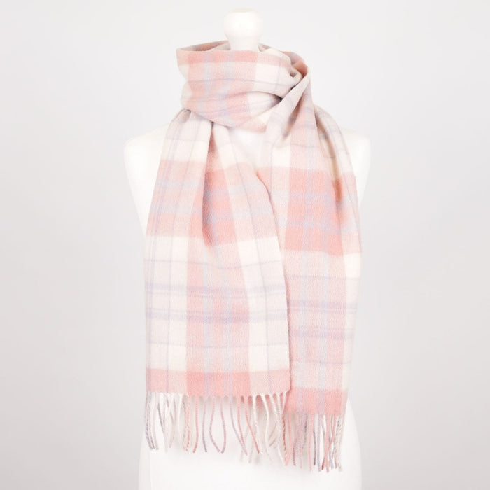 Edinburgh 100% Lambswool Scarf – Premium Soft Wool Wrap - Macdonald White Mix - Heritage Of Scotland -