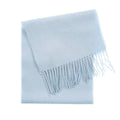 Edinburgh 100% Lambswool Scarf – Premium Soft Wool Wrap - Saxe Blue - Heritage Of Scotland -