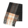 Edinburgh Cashmere Premium Lightweight Scarf - Soft Luxury Wrap - Bankfield Black Spray - Heritage Of Scotland -