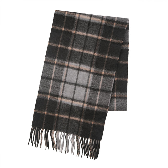 Edinburgh Cashmere Premium Lightweight Scarf - Soft Luxury Wrap - Forrester Black Blue