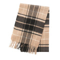 Edinburgh Cashmere Premium Lightweight Scarf - Soft Luxury Wrap - Forrester Black White - Heritage Of Scotland -