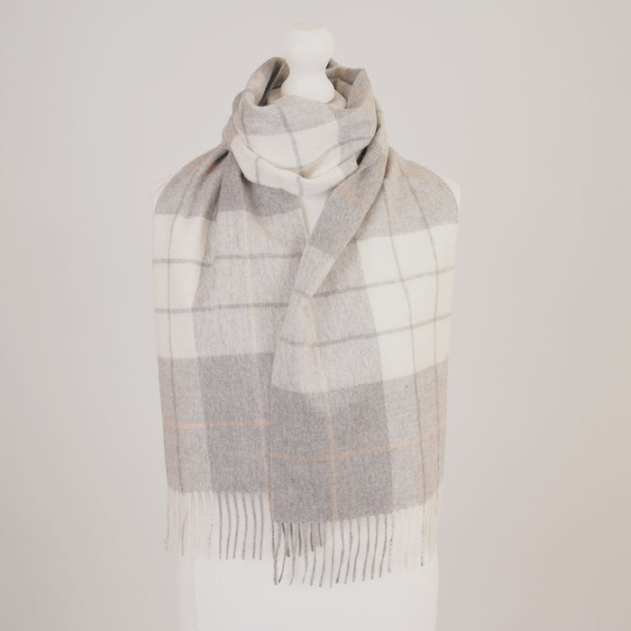 Edinburgh Cashmere Premium Lightweight Scarf - Soft Luxury Wrap - Newsome Grey - Heritage Of Scotland -