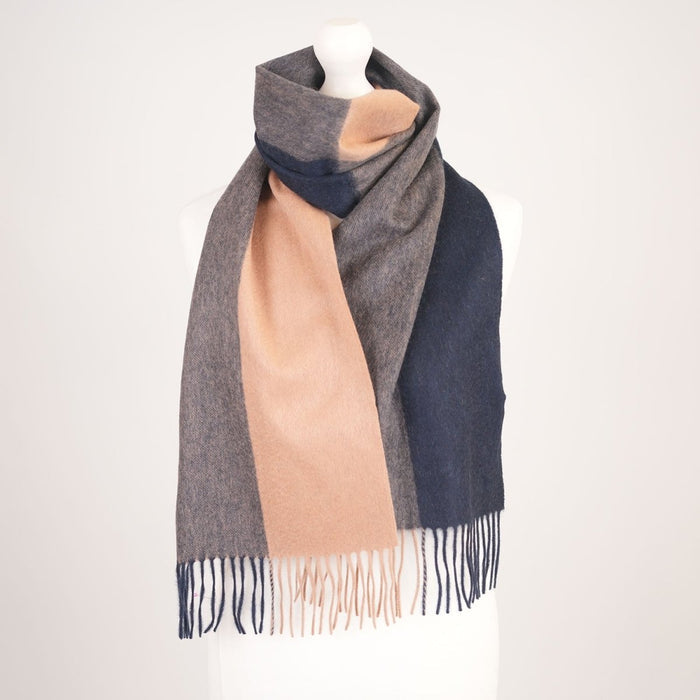 Edinburgh Cashmere Premium Lightweight Scarf - Soft Luxury Wrap - Oakwell Navy - Heritage Of Scotland -