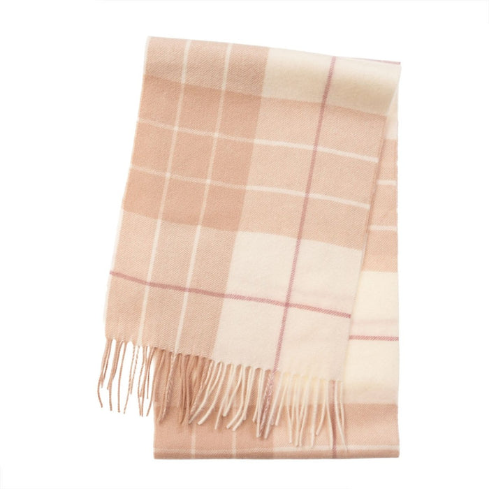 Edinburgh Cashmere Premium Lightweight Scarf - Ultra-Soft Luxury Wrap - Newsome Camel - Heritage Of Scotland -