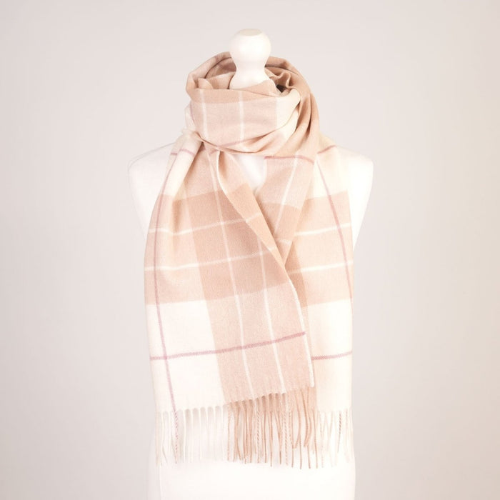 Edinburgh Cashmere Premium Lightweight Scarf - Ultra-Soft Luxury Wrap - Newsome Camel - Heritage Of Scotland -