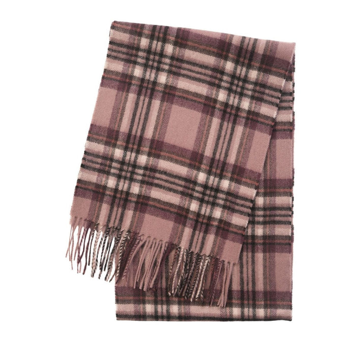 Edinburgh Cashmere Premium Lightweight Scarf - Ultra-Soft Luxury Wrap - Stewart Lilac - Heritage Of Scotland -