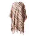 Edinburgh Lambswool Long Tartan Cape Thomson Pale Pink - Heritage Of Scotland - THOMSON PALE PINK
