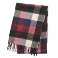 Edinburgh Premium Lightweight Cashmere Scarf - Soft Luxury Wrap - 5 Square Tartan - Blue and Black - Heritage Of Scotland -