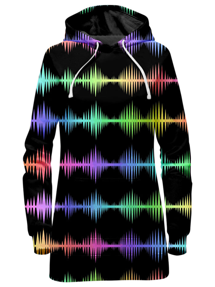 Equalizer Sound Waves Hoodie Dress Sartoris Art Epic Hoodie
