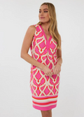 Esqualo Disco Parks Dress in Fuchsia - Crush Marketplace