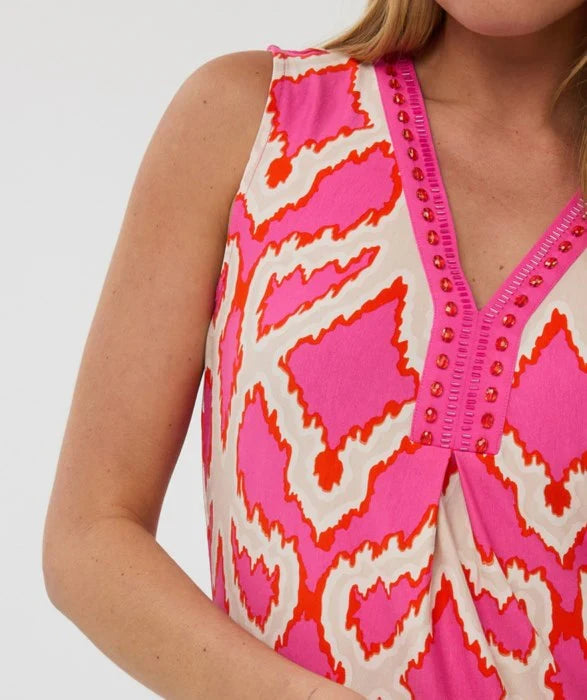Esqualo Disco Parks Dress in Fuchsia - Crush Marketplace