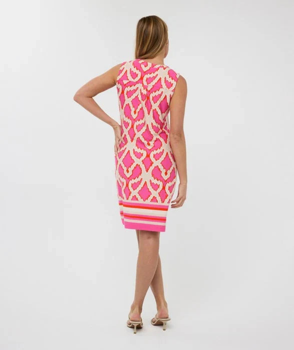 Esqualo Disco Parks Dress in Fuchsia - Crush Marketplace