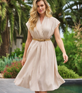 Esqualo Long Dress in Light Sand - Crush Marketplace