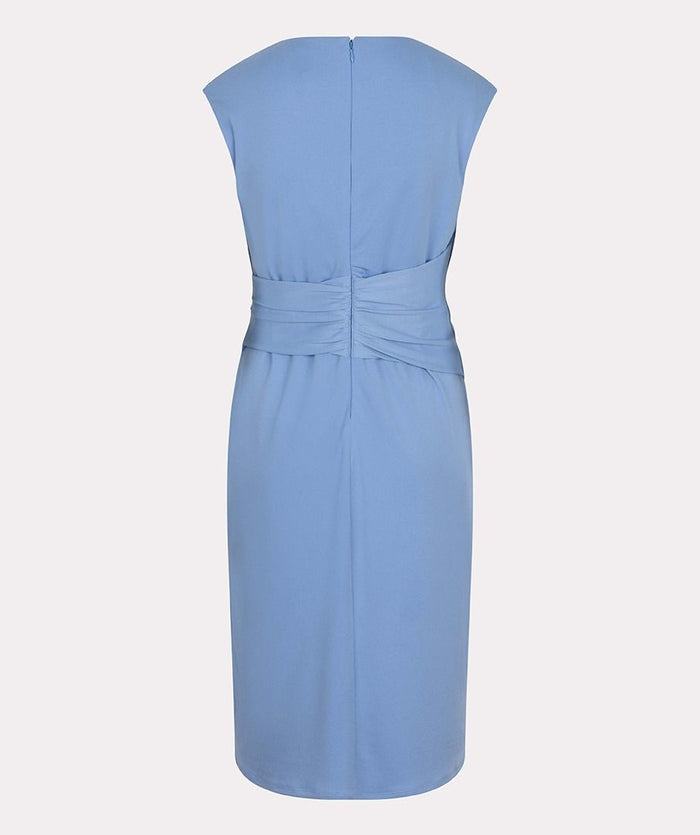 Esqualo Waist Detail Dress in Blue - Crush Marketplace