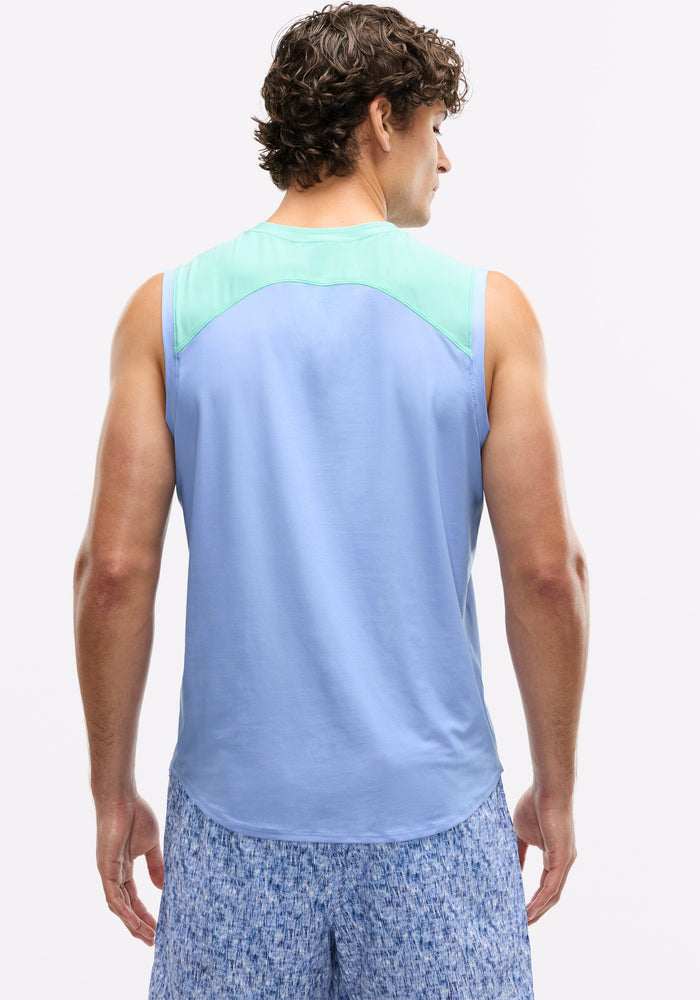 Essential Jersey Paneled Muscle Tank